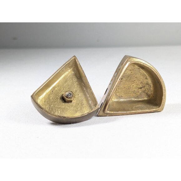 Vintage Brass Mouse on Cheese wedge Trinket Box, Taiwan Brass Ring Box, Jewelry - Picture 8 of 10